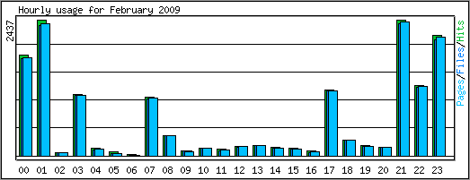 Hourly usage